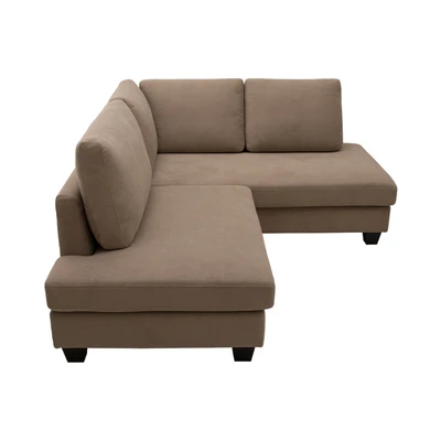 Gambar Informa Bryn Sofa L Sectional Fabric - Cokelat