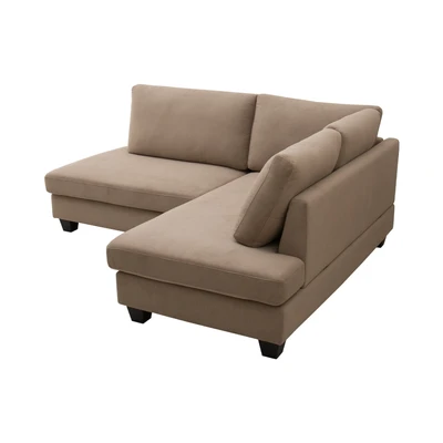 Gambar Informa Bryn Sofa L Sectional Fabric - Cokelat