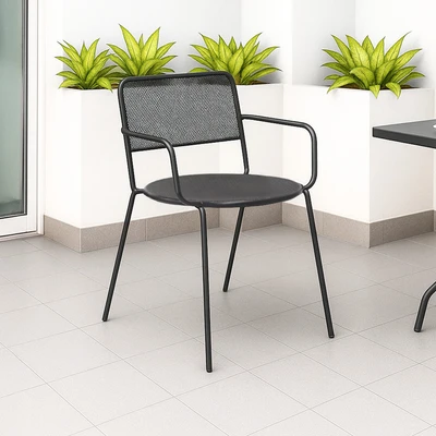 Gambar Soleil Leo Kursi Teras Stacking - Cokelat Tua Coffee