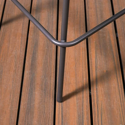 Gambar Soleil Preston Kursi Bar Metal Stacking - Cokelat Sandy Coffee