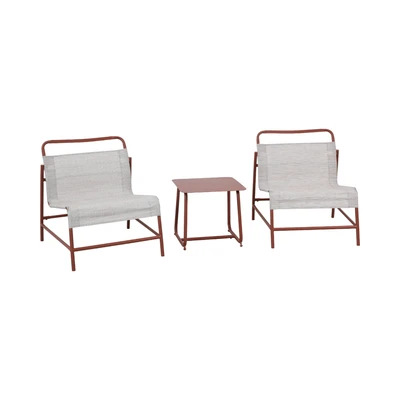 Gambar Soleil Merlot Kursi & Meja Teras Set 3 pcs - Krem