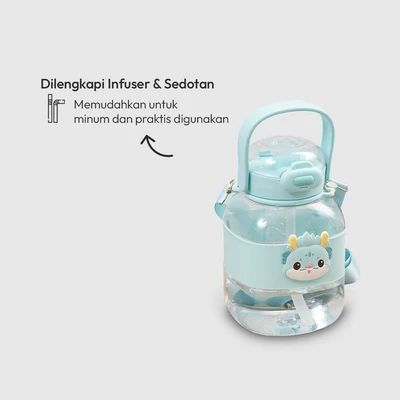 Gambar Appetite Bert Botol Minum Anak Tritan 1.3 Liter - Hijau