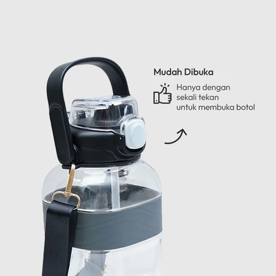 Gambar Appetite Beldiq Botol Minum Tritan 2.3 Liter - Hitam