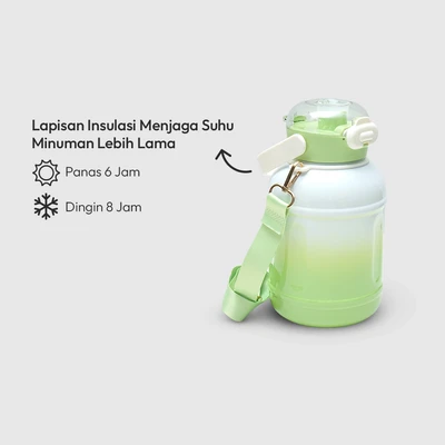 Gambar Appetite Barnet Botol Vacuum Flask Stainless Steel 1.2 Liter - Hijau