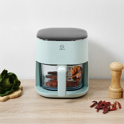 Gambar Kels Barsha Air Fryer Glass 3 Liter 900 Watt - Hijau