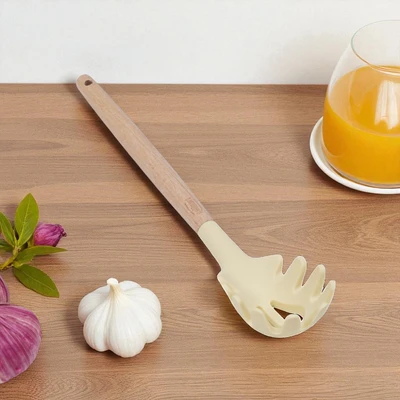 Gambar Culinart Sendok Saji Pasta Silikon - Krem Beige