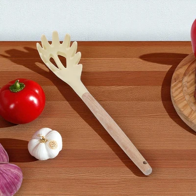 Gambar Culinart Sendok Saji Pasta Silikon - Krem Beige
