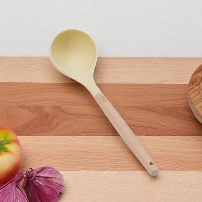 Gambar Culinart Sendok Sup Silikon - Krem Beige