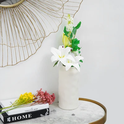 Gambar Informa Naturalle Vas Bunga Keramik 14x14x29.5 cm - Putih