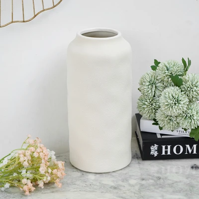 Gambar Informa Naturalle Vas Bunga Keramik 14x14x29.5 cm - Putih