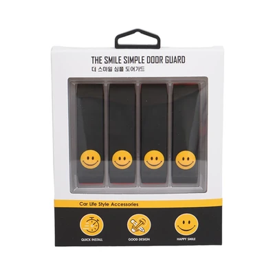 Gambar Carex Set 4 Pcs Pelindung Pintu Mobil Smile Line - Hitam