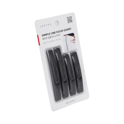 Gambar Carex Set 4 Pcs Pelindung Pintu Mobil Simple Line - Hitam