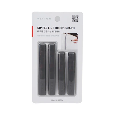 Gambar Carex Set 4 Pcs Pelindung Pintu Mobil Simple Line - Abu-Abu