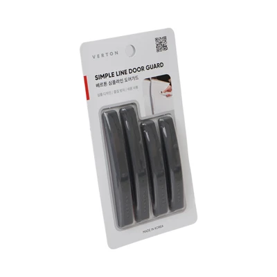 Gambar Carex Set 4 Pcs Pelindung Pintu Mobil Simple Line - Abu-Abu