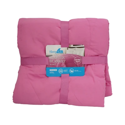 Gambar Sleeplite 150x200 cm Selimut Microfiber Summer Solid - Pink Flamingo