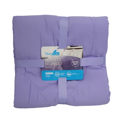 Gambar Sleeplite 150x200 cm Selimut Microfiber Summer Solid - Ungu Violet