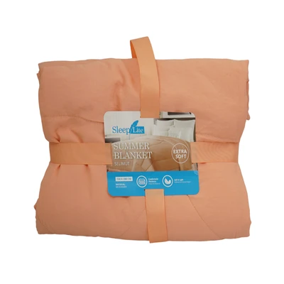 Gambar Sleeplite 150x200 cm Selimut Microfiber Summer Solid - Apricot