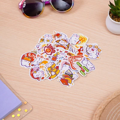 Gambar Ataru Stiker Cute White Bears Set 60 pcs