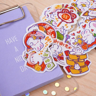 Gambar Ataru Stiker Cute White Bears Set 60 pcs