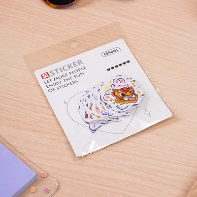 Gambar Ataru Stiker Cute White Bears Set 60 pcs