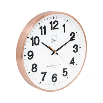 Gambar Arthome Jam Dinding Metal 30 cm - Rose Gold