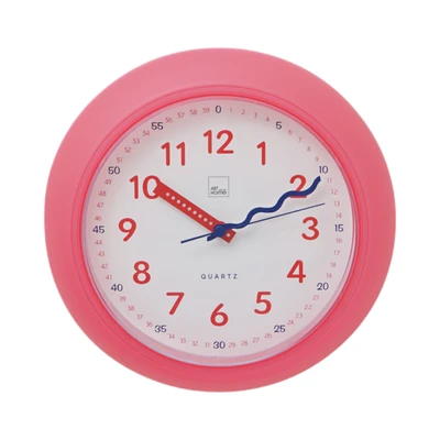 Gambar Arthome 21.5 Cm Jam Dinding Kids Study - Pink