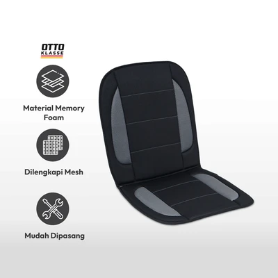 Gambar Otto Klasse Bantalan Kursi Mobil Sideless Mesh - Hitam