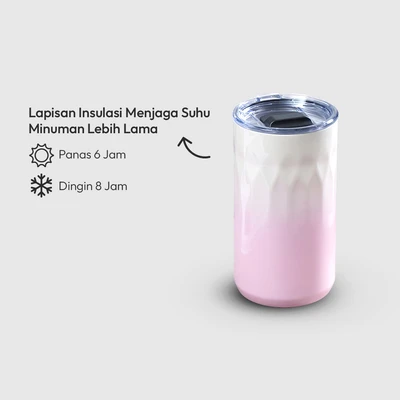 Gambar Appetite Woori Botol Vacuum Flask Stainless Steel 354 ml - Pink