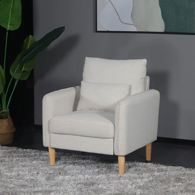 Gambar Informa Kimi Sofa Fabric 1 Seater - Krem