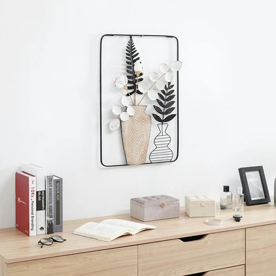Gambar Informa Hiasan Dinding Multi Plant Besi & Kayu 40x60.3 cm - Mix