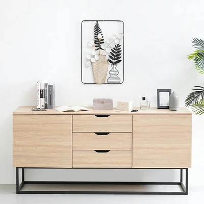 Gambar Informa Hiasan Dinding Multi Plant Besi & Kayu 40x60.3 cm - Mix
