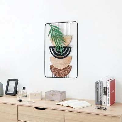 Gambar Informa Hiasan Dinding Multi Geo Besi & Kayu 40x60.3 cm - Mix