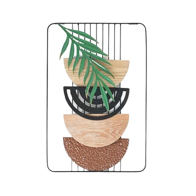 Gambar Informa Hiasan Dinding Multi Geo Besi & Kayu 40x60.3 cm - Mix
