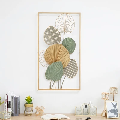 Gambar Informa Hiasan Dinding Multi Leaves Besi 50.2x90.8 cm - Mix