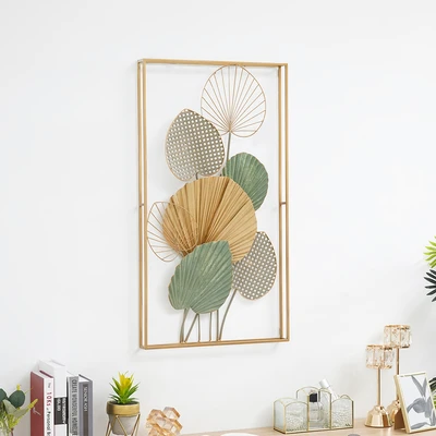 Gambar Informa Hiasan Dinding Multi Leaves Besi 50.2x90.8 cm - Mix