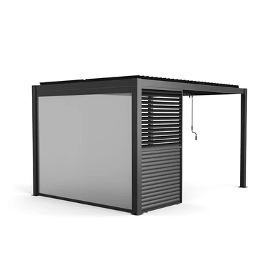 Gambar Soleil Set Pergola Atap Kanopi Aluminium 3x4 Meter
