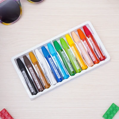 Gambar Ataru Set 12 pcs Crayon Pastels - Mix