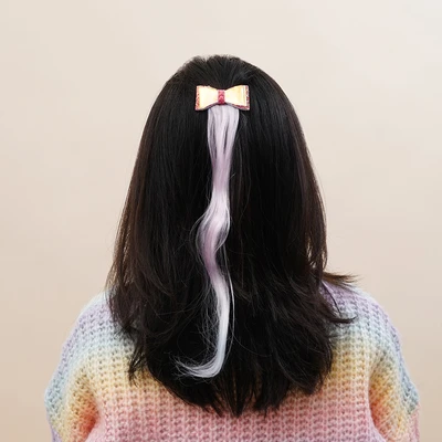 Gambar Ataru Jepit Rambut Anak Long Ribbon Mix Colors