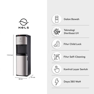 Gambar Kels Cosvo Dispenser Air P-Filter & UV Bottom Loading