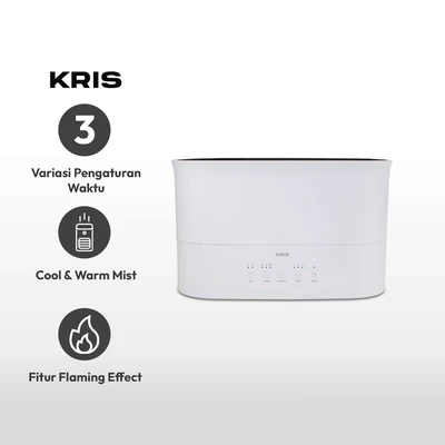 Gambar Kris 2 Ltr Humidifier Flame - Hitam/putih