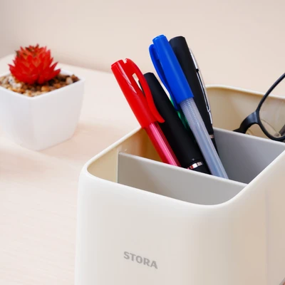 Gambar Stora Partition Organizer Meja 16.2x8.2x10 cm - Putih