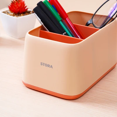 Gambar Stora Partition Organizer Meja 16.2x8.2x10 cm - Pink