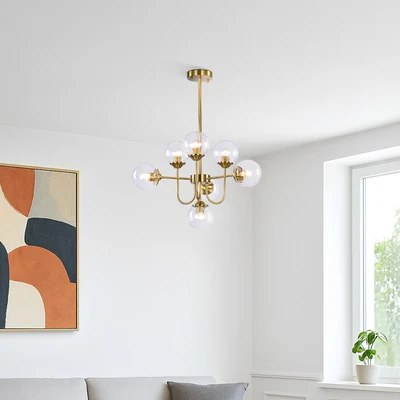 Gambar Eglare Lavina Lampu Gantung Hias 7L E14 - Brass