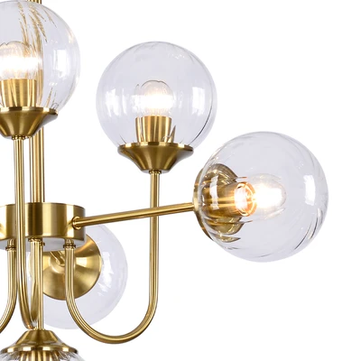 Gambar Eglare Lavina Lampu Gantung Hias 7L E14 - Brass