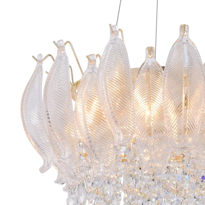 Gambar Eglare Thalia Lampu Gantung Hias 8L E14 - Brass/Putih
