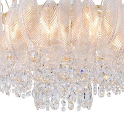 Gambar Eglare Thalia Lampu Gantung Hias 8L E14 - Brass/Putih