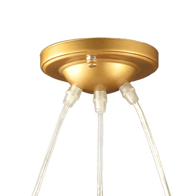 Gambar Eglare Chrysant Lampu Gantung Hias 3L E14 - Gold