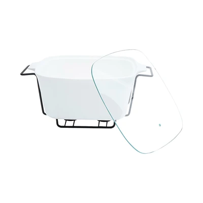 Gambar Appetite Panci Casserole Dengan Tutup & Rak Square 30.5 cm - Putih