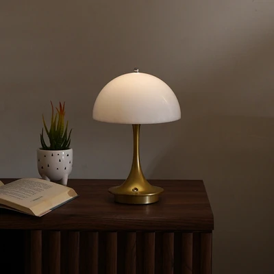 Gambar Informa Jeannie Lampu Meja LED 3 Warna Rechargeable 1 Watt - Gold