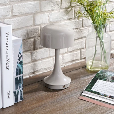 Gambar Informa Jaden Lampu Meja LED 3 Warna Rechargeable 1 Watt - Abu-Abu